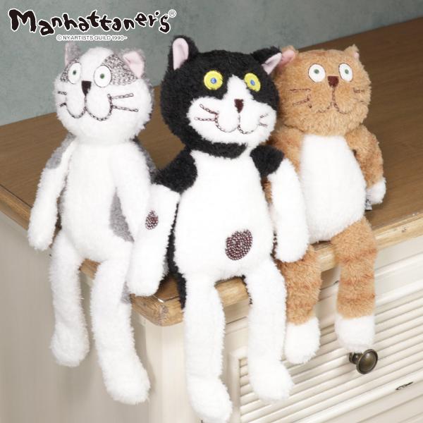 Manhattaner's（マンハッタナーズ） ぬいぐるみ 座る 猫 ねこ Sサイズ