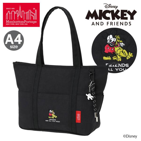 マンハッタンポーテージ ミッキーマウス トートバッグ A4 MICKEY ＆ FRIENDS MP1336ZMIC26 manhattanportage プルート コラボ TOMPKINS TOTE BAG (MD)