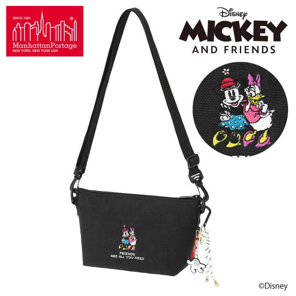 マンハッタンポーテージ ミッキーマウス ショルダーバッグ MICKEY ＆ FRIENDS MP6020MIC26 manhattanportage ミニーマウス デイジー ZUCCOTTI CLUTCH