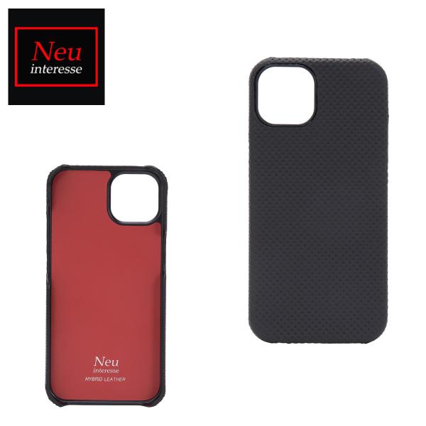 ノイインテレッセ iPhoneケース iPhone13対応 Shell Case 3598 Neu interesse ハイブリッドレザー 本革 メンズ