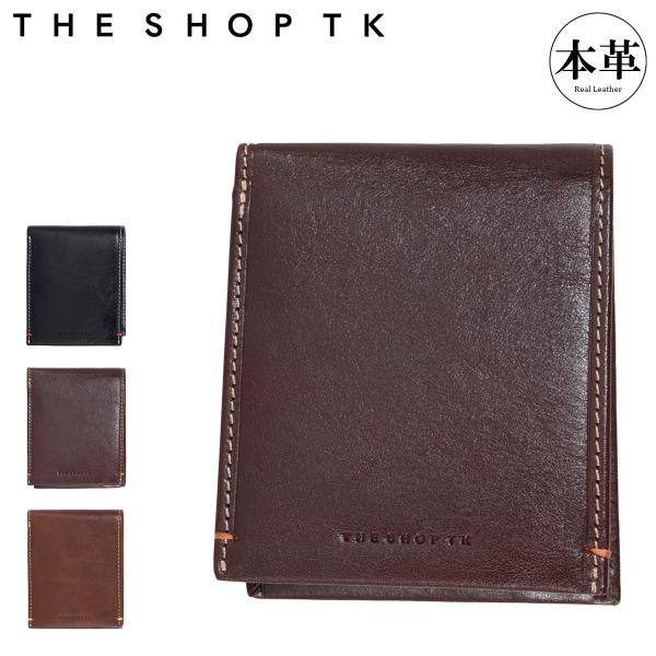 THE SHOP TK ザ・ショップ・ティーケー 二つ折り財布 本革 3080122