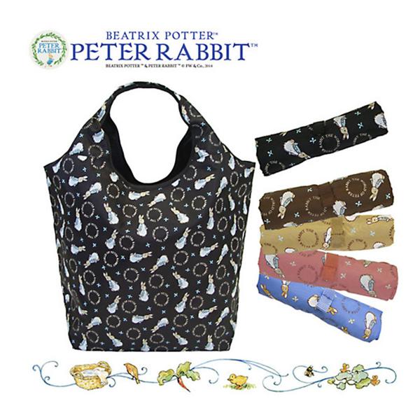 コンパクトショッピングバッグ (L) 0636 [PETER RABBIT(TM) ピーターラビット(TM)] エコバッグ トート 折りたたみ 軽量 A4 うさぎ