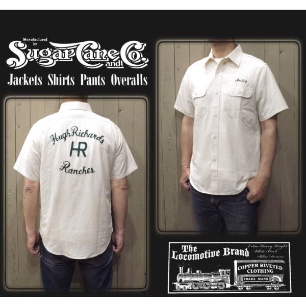 SUGAR CANE シュガーケーン「WHITE CHAMBRAY」ワークシャツ