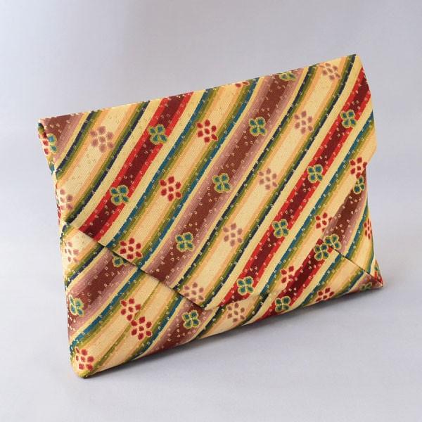 徳斎　数寄屋袋 数寄屋袋 「名物華果唐草文純子」 北村徳斎 西陣織