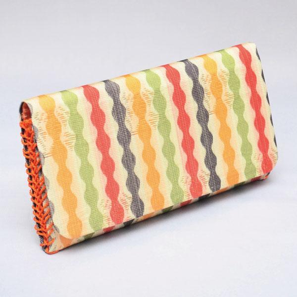 袱紗挟み 茶道具 三つ折帛紗挟み(正絹) 西陣織 鳳斉謹製 萬葉華紋 女性