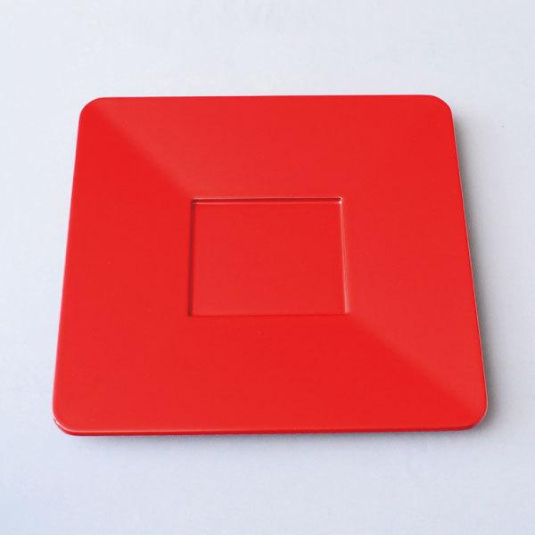 【茶道具】曽呂利盆　朱　漆塗　R1222お11 朱 暗 漆塗 R1222お11 【茶道具】曽呂利盆