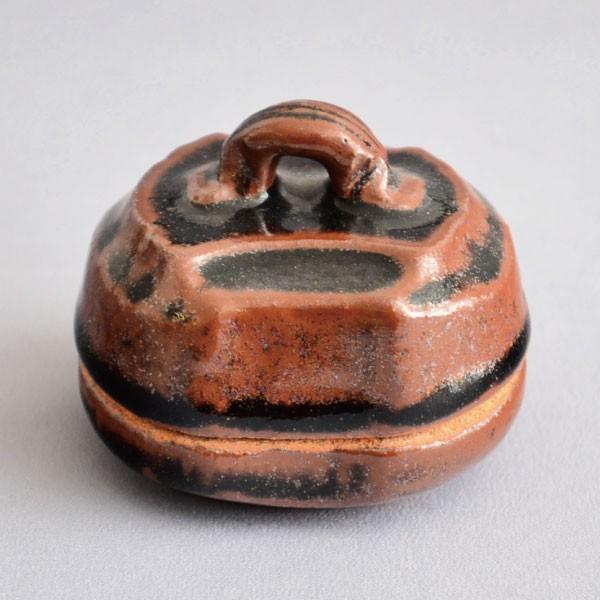 香合 茶道具 松本鉄山 作 古瀬戸ハジキ香合 : 茶道具専門店 (有)菊池