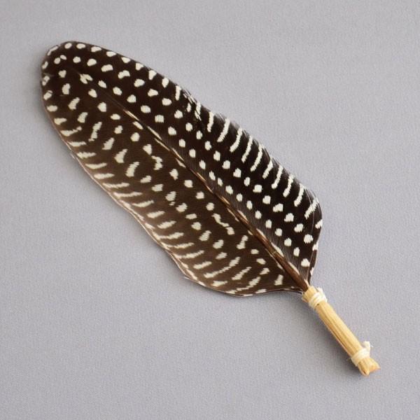 羽根 茶道具 小羽根 ホロホロ鳥 茶箱用 : 茶道具専門店 (有)菊池商店