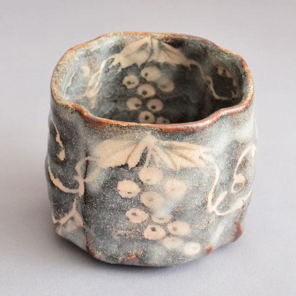 火入　茶道具 火入 茶道具 玉山窯 木瓜形 鼠志野火入 : 茶道具専門店 (有)菊池