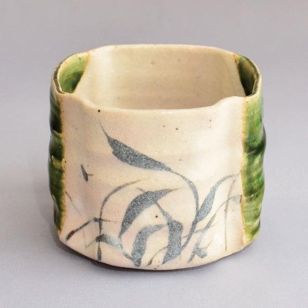 火入 茶道具 玉山窯 木瓜形 織部火入 : 茶道具専門店 (有)菊池商店