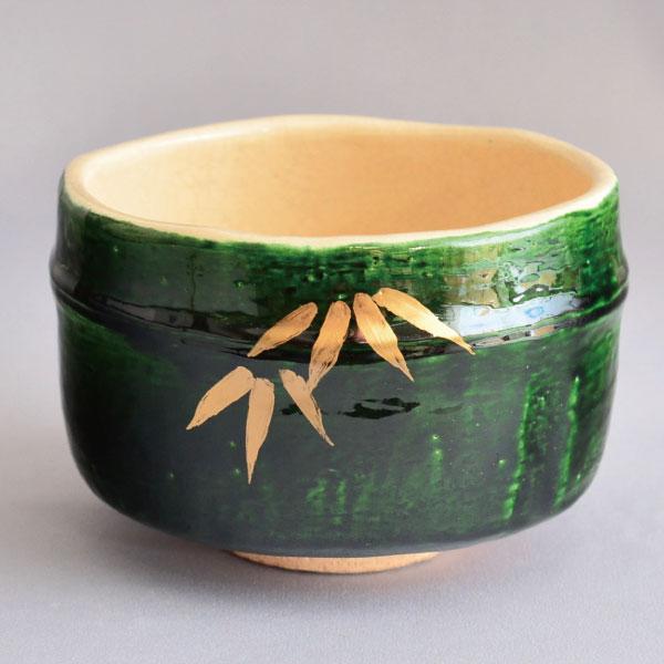 桂山作 抹茶碗 茶道具 茶碗 大野桂山 作 青楽竹茶碗(内 香炉釉) : 茶道具専門店 (有