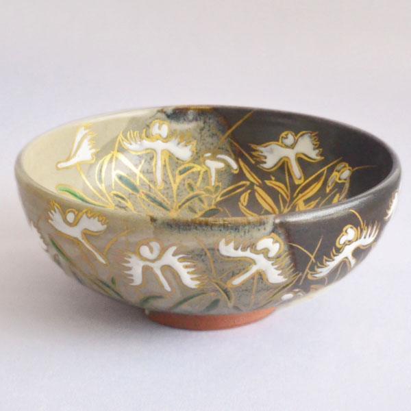 茶碗 茶道具 宮川香雪 作 鷺草馬盥 茶碗 : 茶道具専門店 (有)菊池商店