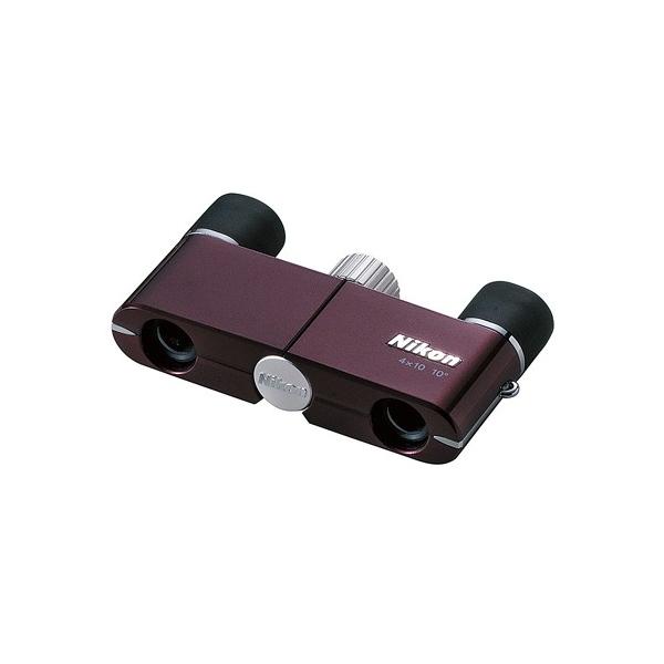 ニコン ニコン(Nikon) 双眼鏡 遊 4X10D CF ワインレッド【生産