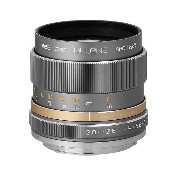 �ᖾ�i�W���N���C�j���w�@�ŋ� DULENS APO 85mm F2 �L���m��EF�}�E���g�@�O���[