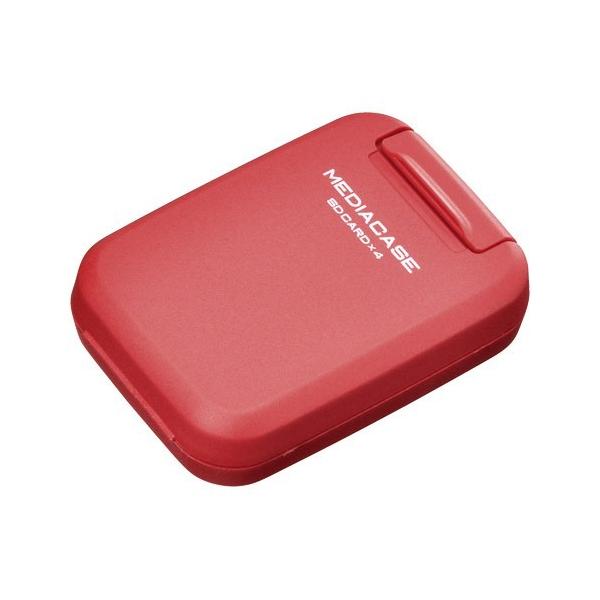 【ネコポス便配送商品】ハクバ ポータブルメディアケース S SD/MicroSDカード用 ダークレッド