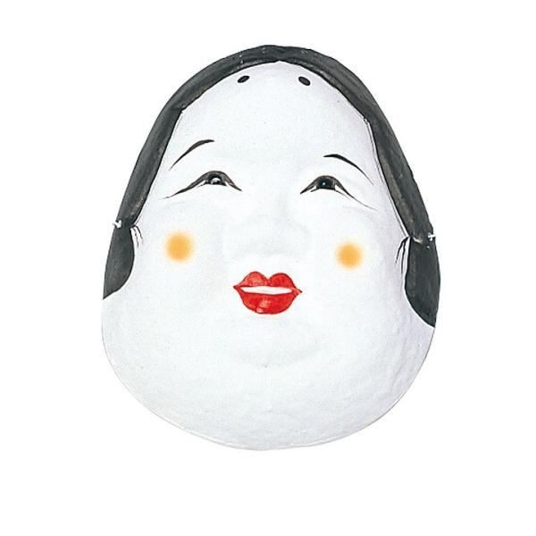 おかめ面｜和 縁起物 日本 風物・祭り・縁日・伝統工芸品 和装 仮装