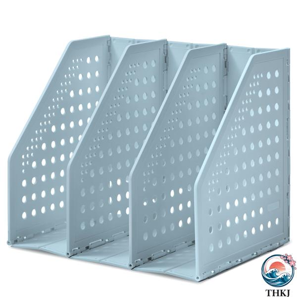 ファイルボックス 本立て 折りたたみ式 3 4段 卓上棚 A4 ファイルスタンド 書類ボックス 倒れない 伸縮自在 組み立て不要 デスク上置棚 仕切り 多機能 雑誌 新聞