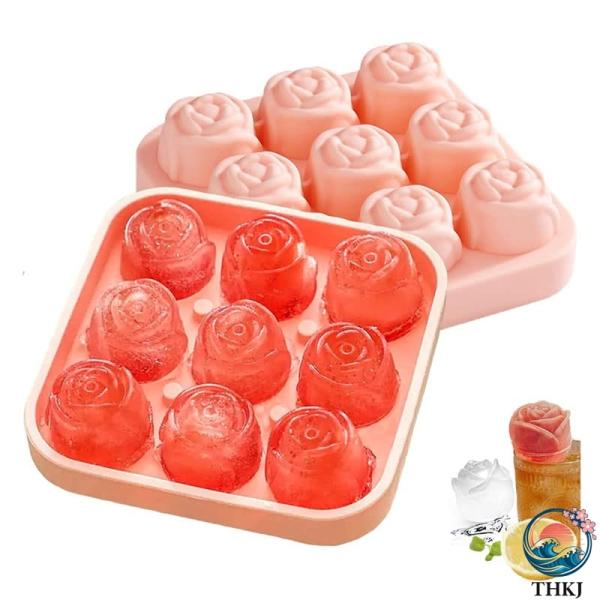 商品の説明                                                特徴：  【柔軟なシリコン】蓋付きローズアイスキューブトレイは、食品グレードのシリコン製で、BPAフリーで、ねじったり凍らせたりしても...