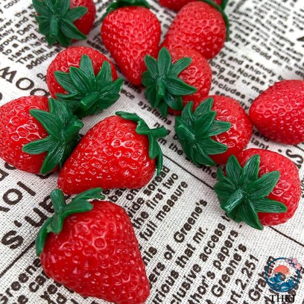 食品 サンプル イチゴ 果物 フルーツ フェイク 本物 そっくり ディスプレイ 模型 おもちゃ 置物 10個セット