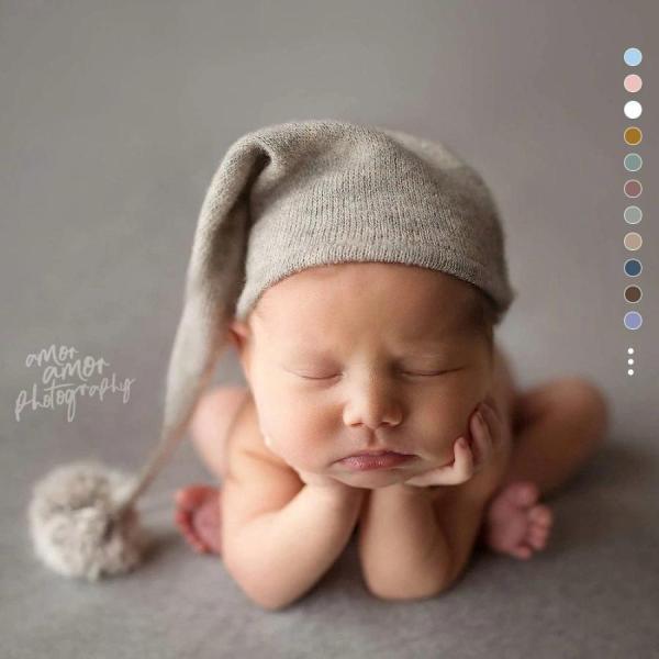 ベビー帽子 ニューボーンフォト 帽子単品 ニット 赤ちゃん 新生児 コスチューム 幼児 児童 ファッション小物 雑貨 月齢フォト 着回しやすい 体型カバー