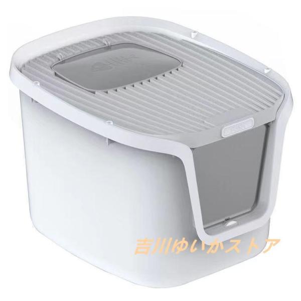 猫トイレ 本体 砂飛び散らない カバー 2WAY出入り方法 大型 匂い対策 おしゃれ ペット用品 猫用 コンパクト 猫おもちゃ付き お散歩やお出かけに
