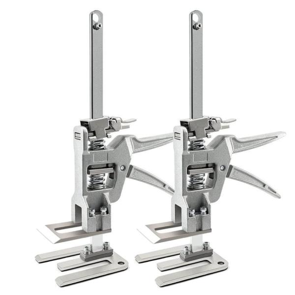 ハンドリフティングツールジャッキ 全金属 2 PCS 労力節約アームジャック 最大耐荷重  200kg 壁タイル精密ロケーター 構築ツール 多機能高さ調整リフティン