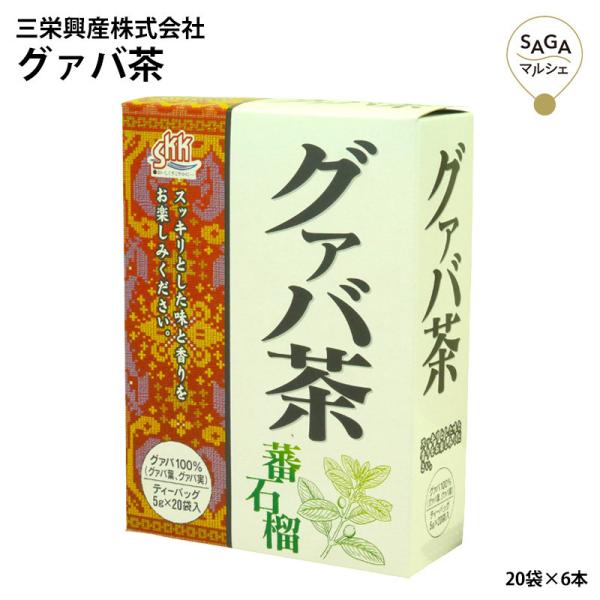 グァバ茶 ティーバッグ 20パック 6本セット 大容量 ギフト 贈り物 プレゼント お取り寄せ 健康茶 ノンカフェイン ティーパック 血圧