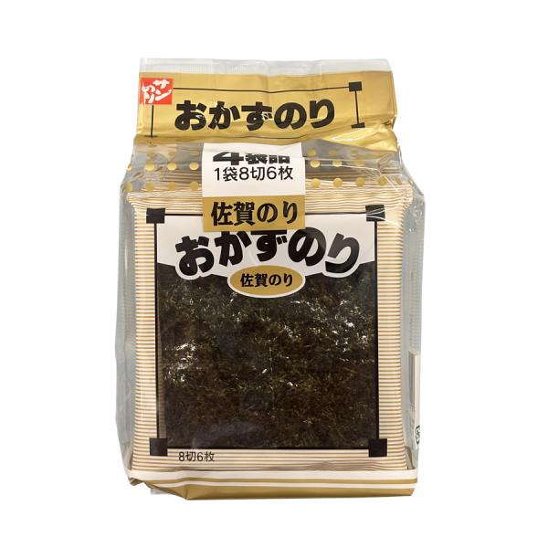 [Release date: October 1, 2025]※ご注文いただいてから商品手配しますので【賞味期限】は常に最新の物をお送り致します。品　　　名：佐賀のり【おかずのり】４袋詰（１袋８切６枚）内　容　量：８切６枚×４袋 産　　　地...