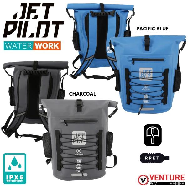 ★★★ JETPILOT 2026 MODEL ★★★ジェットパイロット2026年モデルの防水リュックです。・使用後のウェットスーツなど、濡れたものをそのまま入れることができます。・50リットルの大容量でマリンウェア、グッズもたっぷり入りま...