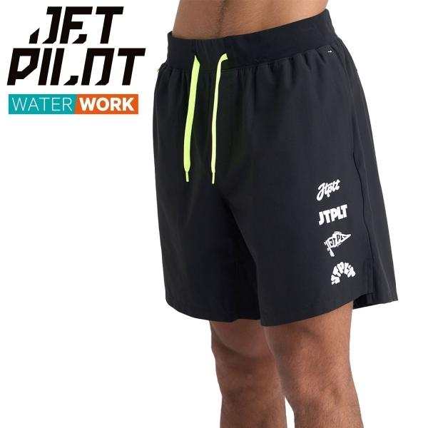 ジェットパイロット JETPILOT ボードパンツ 送料無料 スーパーファン ボードショーツ S25900 ブラック 42インチ 海パン