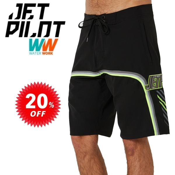 ジェットパイロット JETPILOT ボードパンツ セール 20%OFF 送料無料 F4 メンズ ボードショーツ W23900 ブラック/グリーン 36 海パン