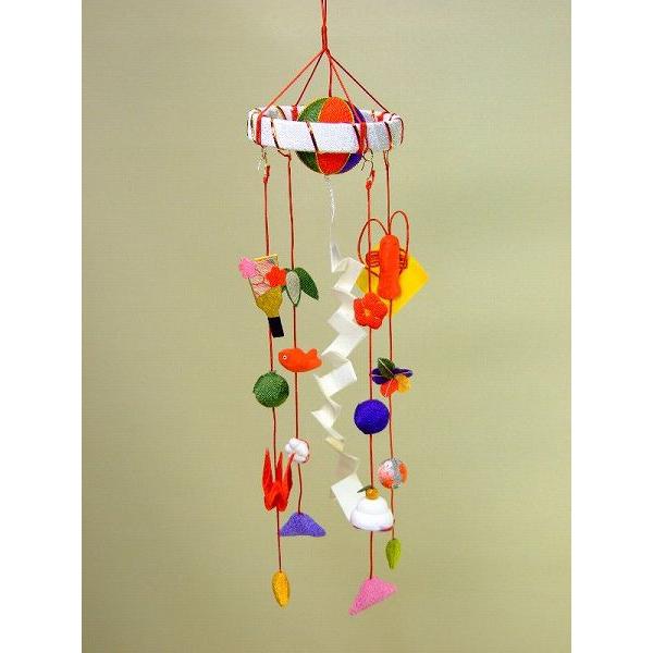 フジキ さげもん型五節句のつるし飾り （特小） 16細工さげ木目込み毬