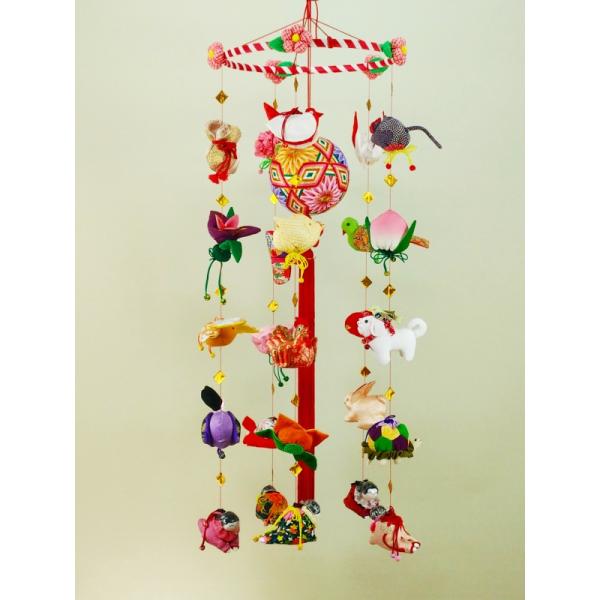 柳川さげもん美草 初雛のつるし飾り 正絹仕上【M209S】さげ飾り : 柳川