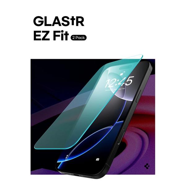 iPhone17 ガラス iPhone17pro ガラスフィルム iPhone17promax 液晶保護 2枚セット 耐衝撃 GLAS tR EZ Fit シュピゲン 画面保護 iPhone Air 傷つけ防止 スマホ