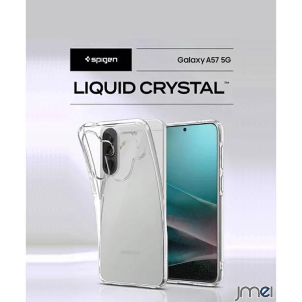 Galaxy A57 5G ケース クリア Spigen リキッド・クリスタル SC-54G 対応 米軍MIL規格取得 Galaxy A37 ケース 透明 耐衝撃 TPU カバー ギャラクシーA57 カバー