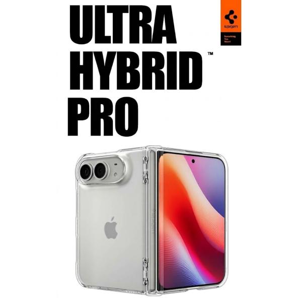 アイフォン デュオ カバー Spigen 正規品 シュピゲン ウルトラ・ハイブリッド・プロ ケース ワイヤレス充電 黄変防止 クリア 透明 ヒンジ保護