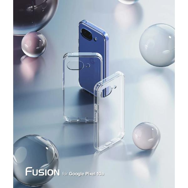Pixel 10a ケース 耐衝撃 TPU バンパー カメラ保護 Google Pixel 10a ストラップホール付き 傷つけ防止 スマートフォン ワイヤレス充電対応 Ringke Fusion