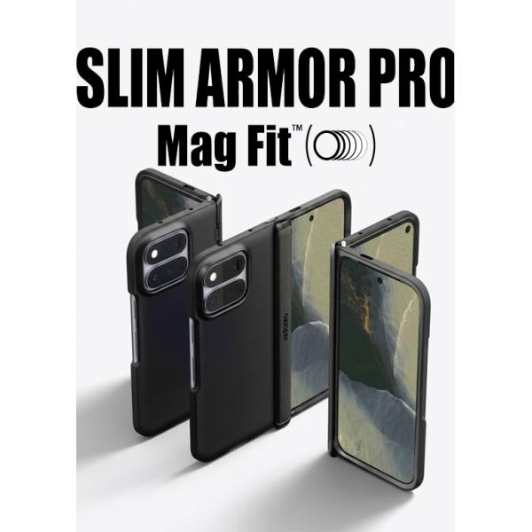 Pixel 11 Pro Fold ケース MagSafe対応 ヒンジ保護 シュピゲン スリム・アーマー・プロ マグフィット 耐衝撃 薄型 スマホケース Google Pixel11 Pro Fold カバー