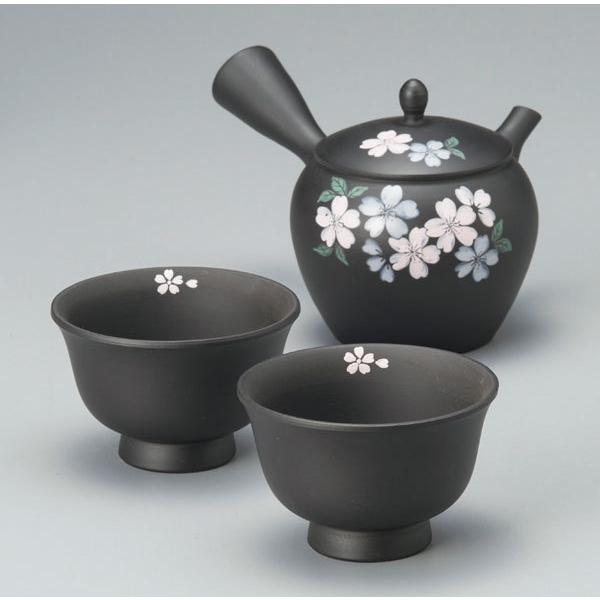 常滑焼 玉光作 黒泥桜 3点セット M 90 茶器セット ゆのみ 急須 おしゃれ 日本製 深蒸し茶 茶 玉露 小さい急須 お茶 陶器 陶磁器ト ギフト プレゼント 作家 Ikai M 090 器茶房 彩庵yahoo ショップ 通販 Yahoo ショッピング