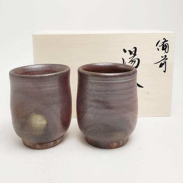 備前焼茶器4個セット Yahoo!オークション -「茶器 セット」(備前) (日本の陶磁)の落札