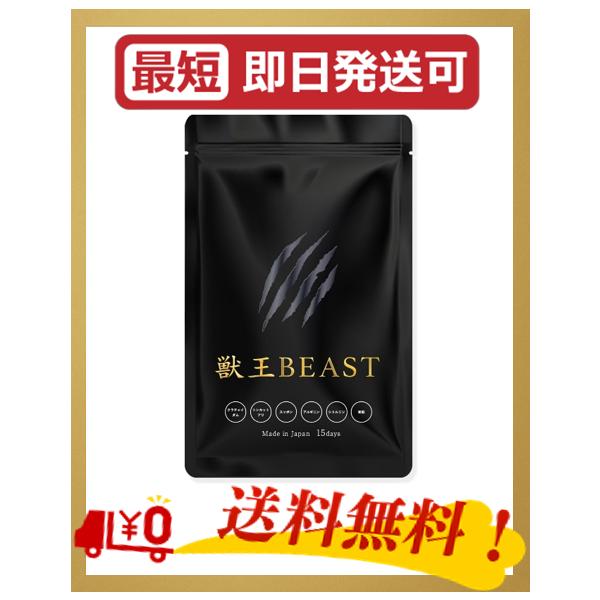 他サイト： 獣王beastサプリ 獣王ビースト 45粒 メンズサプリ クラチャイダム トンカットアリ アルギニン シトルリン 亜鉛の商品画像