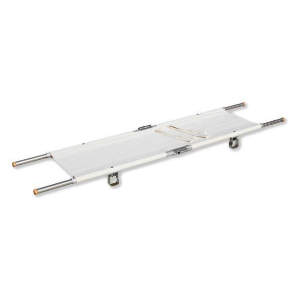 引き取り限定♪プレシジョン♪通勤通学などに♪レジャーにも♪軽量アルミフレーム♪ 伸縮四ツ折担架（アルミパイプ）（防災 避難生活 災害用品 災害