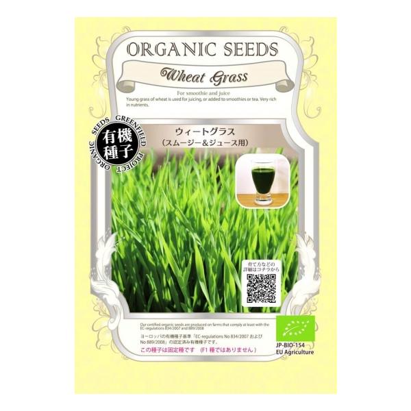 海外セレブ・モデルの間で人気！ウィートグラス！小または大袋サイズもあります商品名： ウィートグラス 小麦 【有機種子・固定種】粒数目安： 79g（約1600粒）発芽率： 70％以上学名： Triticum aestivum科： イネ科※本商...
