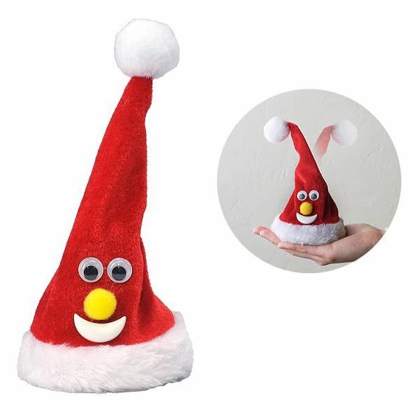 スイッチをONにするとクリスマスソングに合わせて頭を左右にユラユラ可愛く踊ります♪クリスマスの楽しい雰囲気を盛り上げてくれるアイテムです。サイズ：幅約9cm×奥行約9cm×高さ約17cm 素材：ポリプロピレン・ポリエステル 電源：単三電池×...