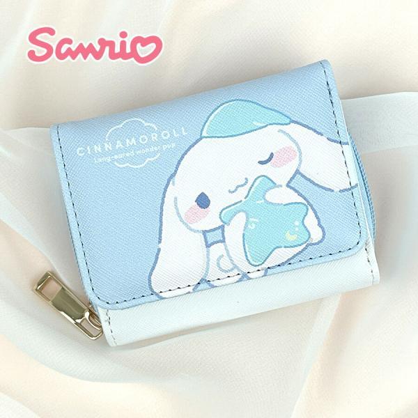 sanrio（サンリオ） 三つ折り財布 女の子 キッズ シナモロール むにゃ