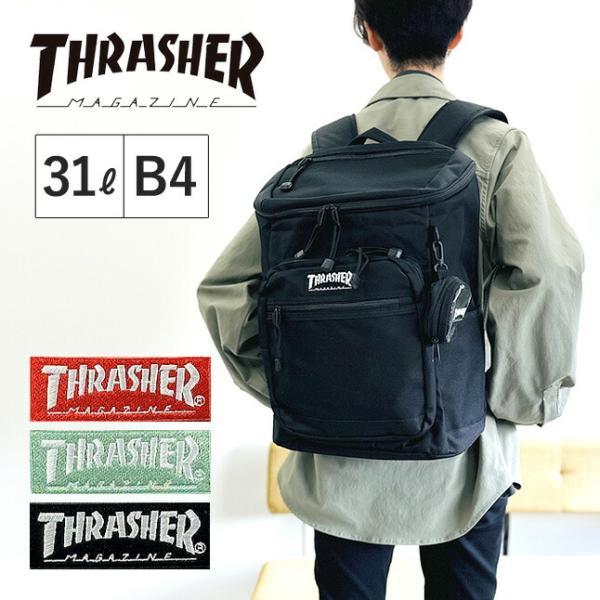 THRASHER（スラッシャー） リュック 通学 大容量 男子 スクエア 