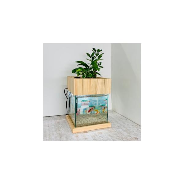 送料無料 せせらぎ室内ビオトープ 25型 15ｌ 基本 照明 木製枠台水槽セット 金魚や熱帯魚の水槽にピッタリ 観葉植物が水をキレイにします Buyee Servicio De Proxy Japones Buyee Compra En Japon