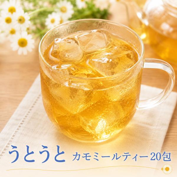 うとうとカモミールティー 20包 ノンカフェイン ハーブティー ティーバッグ カモミール リンデン パッションフラワー ナイトティー アイスティー ホットティー