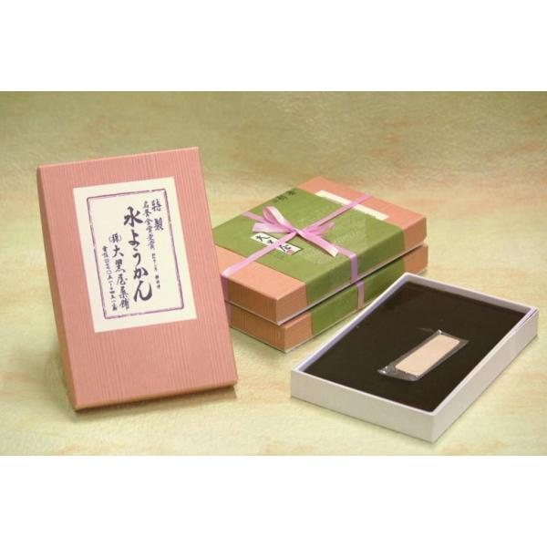 【冬季限定　越前福井の水ようかん　大３枚】■内容量：500g×3枚■原材料：砂糖（国内製造）、小豆生あん、黒砂糖、還元水飴、寒天、澱粉■賞味期限：製造日より7日■保存方法：要冷蔵、10℃以下■箱サイズ：縦22.8×横15.5×高さ10（cm...