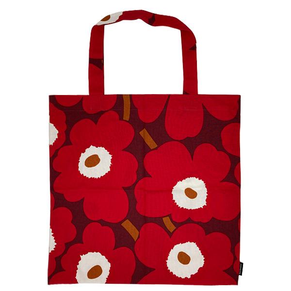 マリメッコ バッグ トートバッグ Marimekko ピエニウニッコ 332 ダークレッド レッド ライトグレー 332 セイルブランドショップ 通販 Yahoo ショッピング